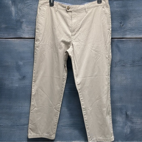Nautica  “The Beacon‎ Pant” Flat Front Khaki - Picture 1 of 6